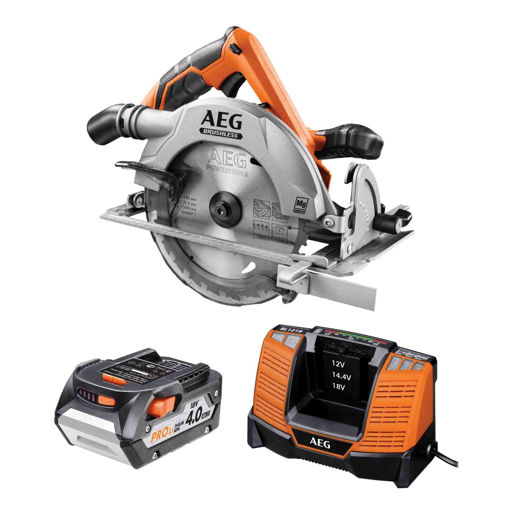 Aeg bks18 cirkelsåg/handklinga/handcirkelsåg batteri