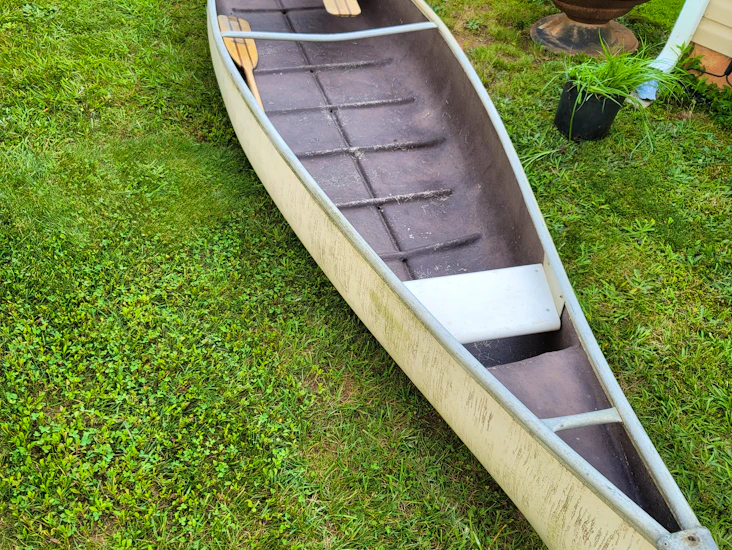 Rent a beautiful birch-style 15ft canoe with paddles!