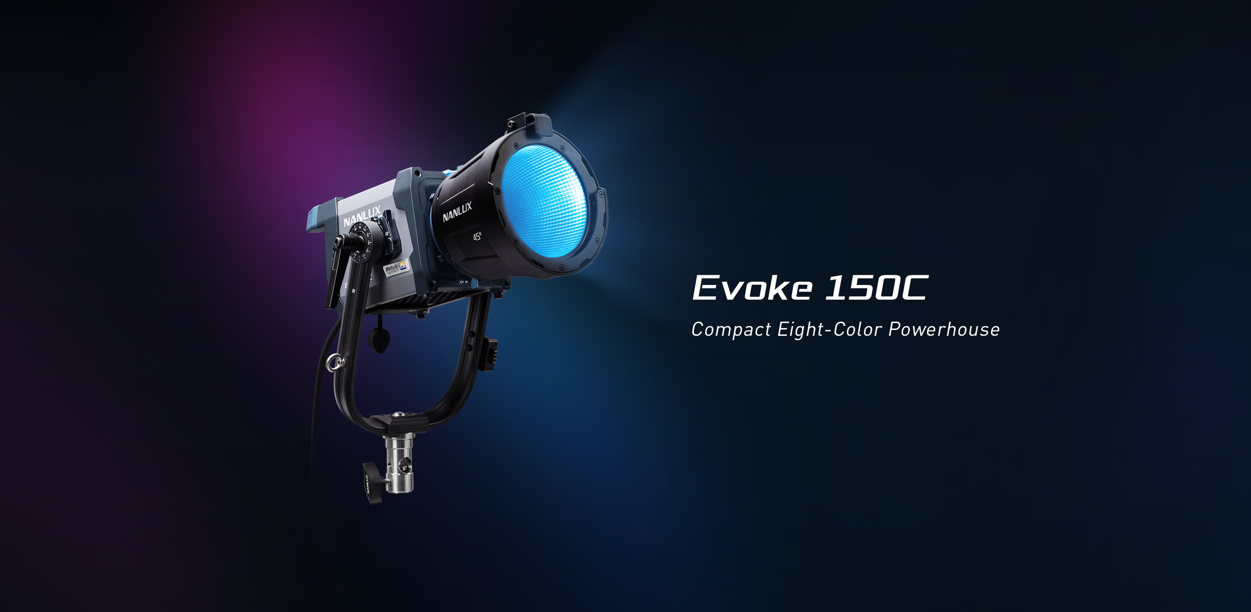 Nanlux evoke 150c – led full-colour spot light (fe and fm mount)