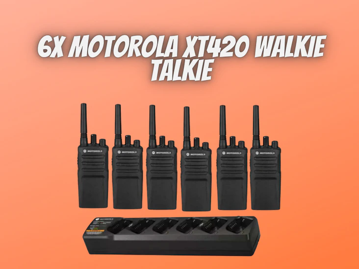 6x motorola xt420 walkie talkie