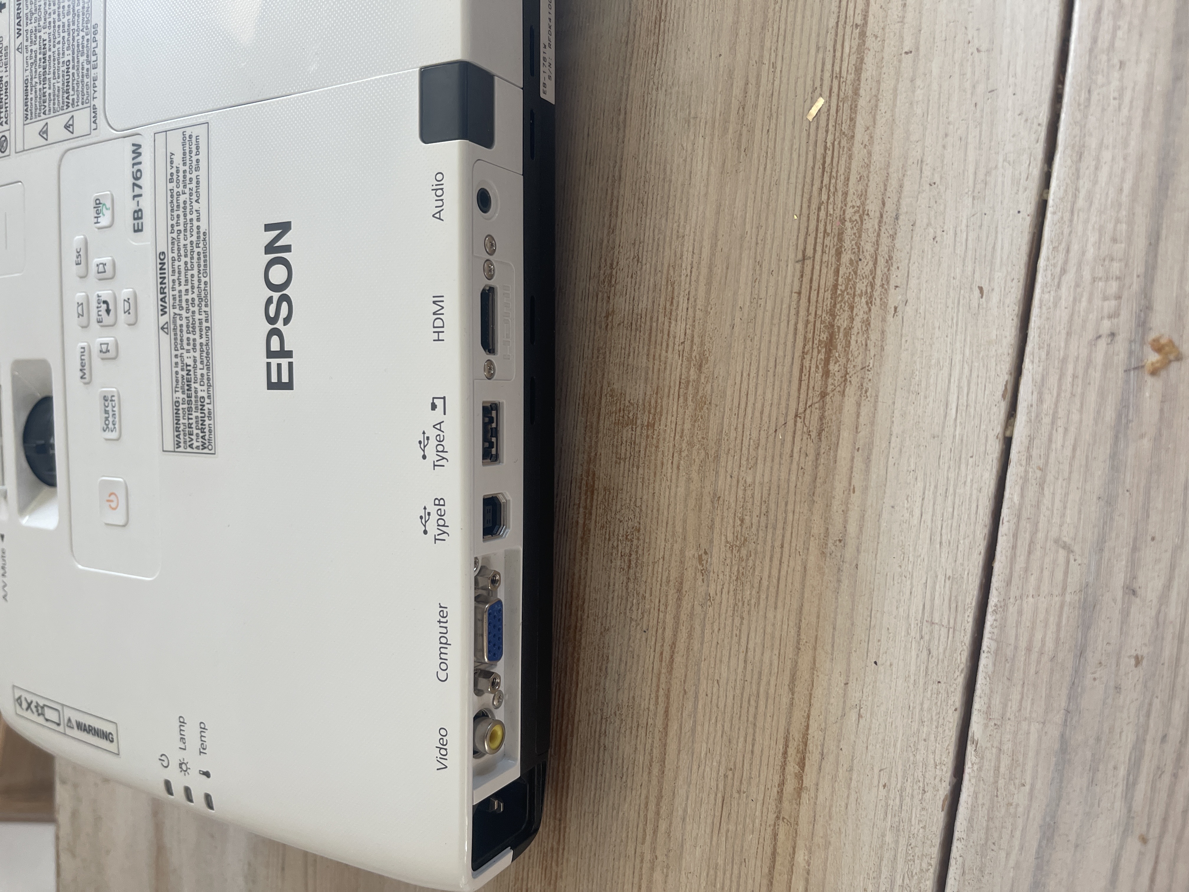Epson eb - 1761w projektor