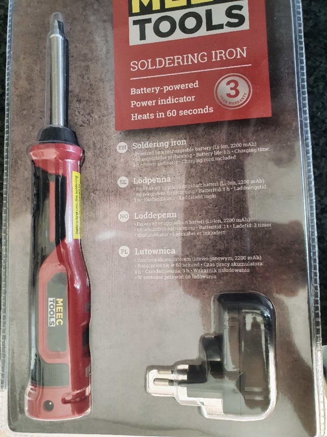 Batteridriven lödkolv