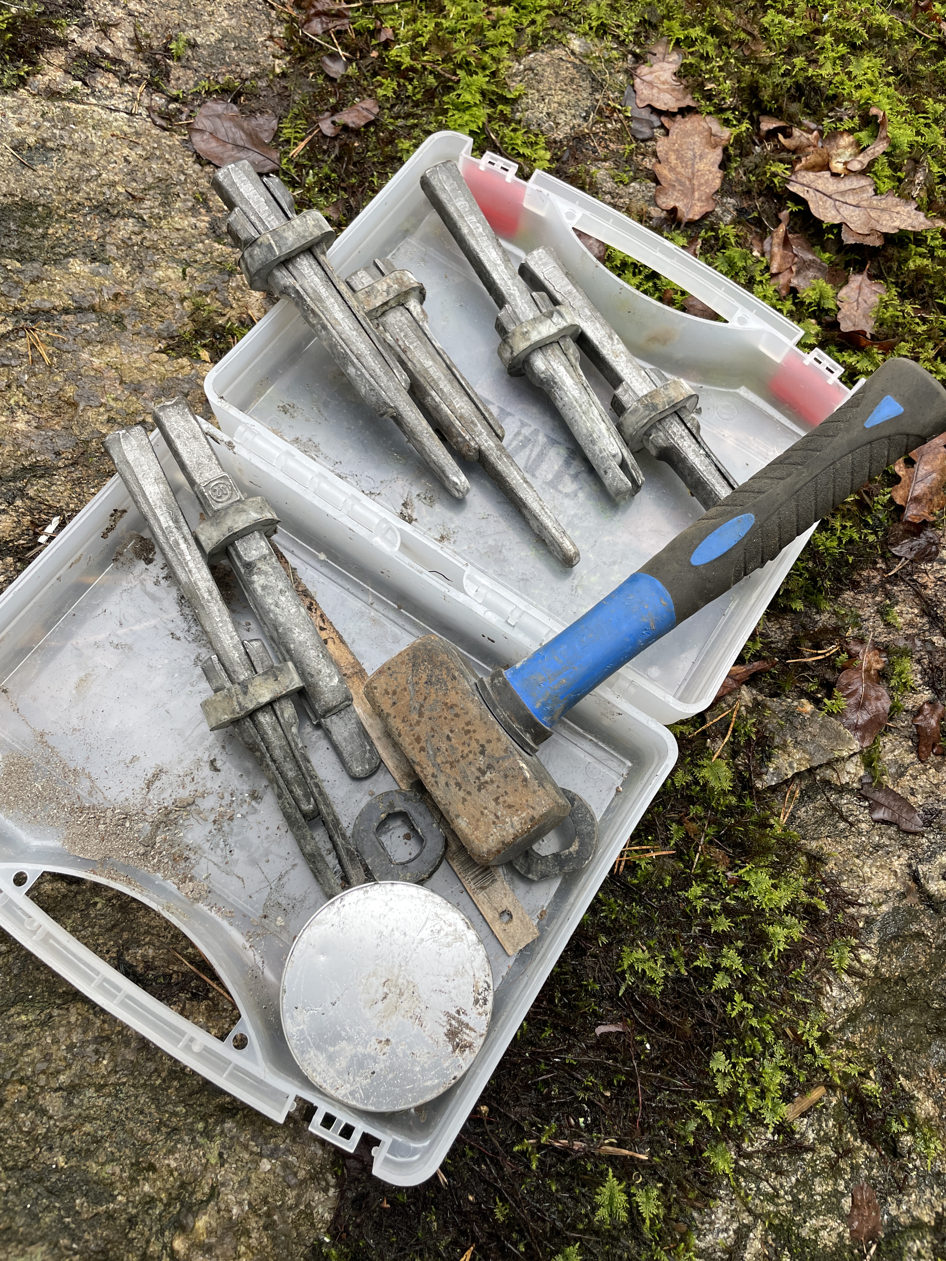 Spräckkilar sprängkilar stenklyvning