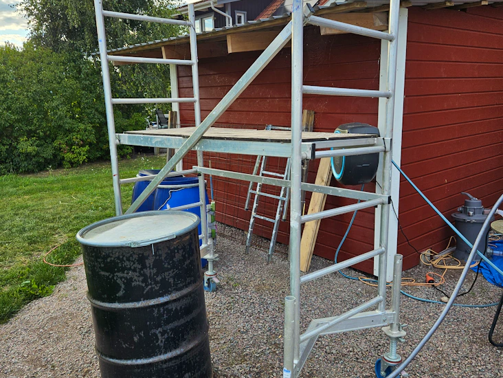 Byggställning/arbetsplattform 2 meter x 1,5 meter