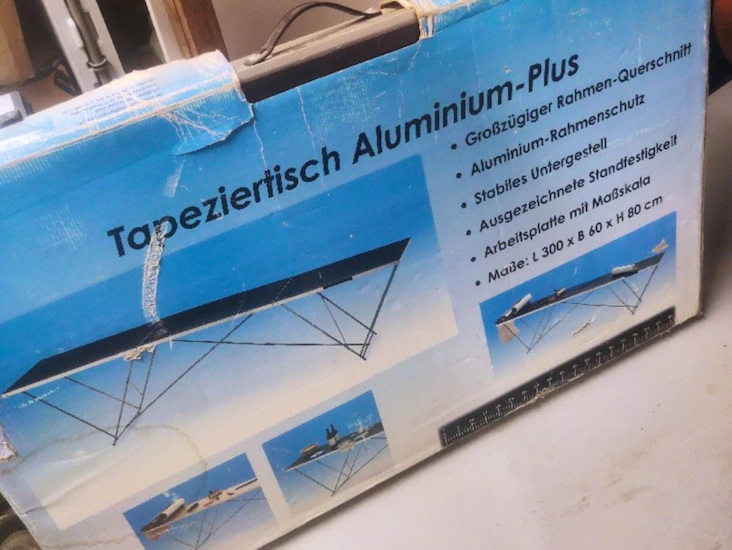 Hopfällbart tapetbord 300x60x80h cm