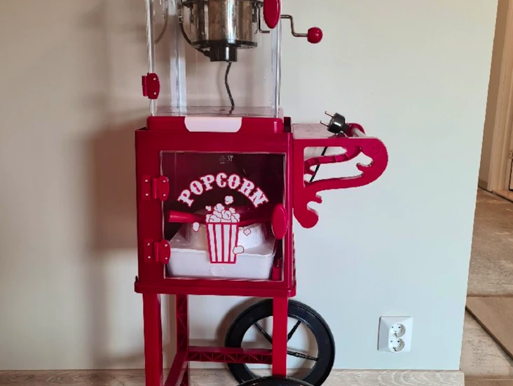 Popcornmaskin og sukkerspinn maskin