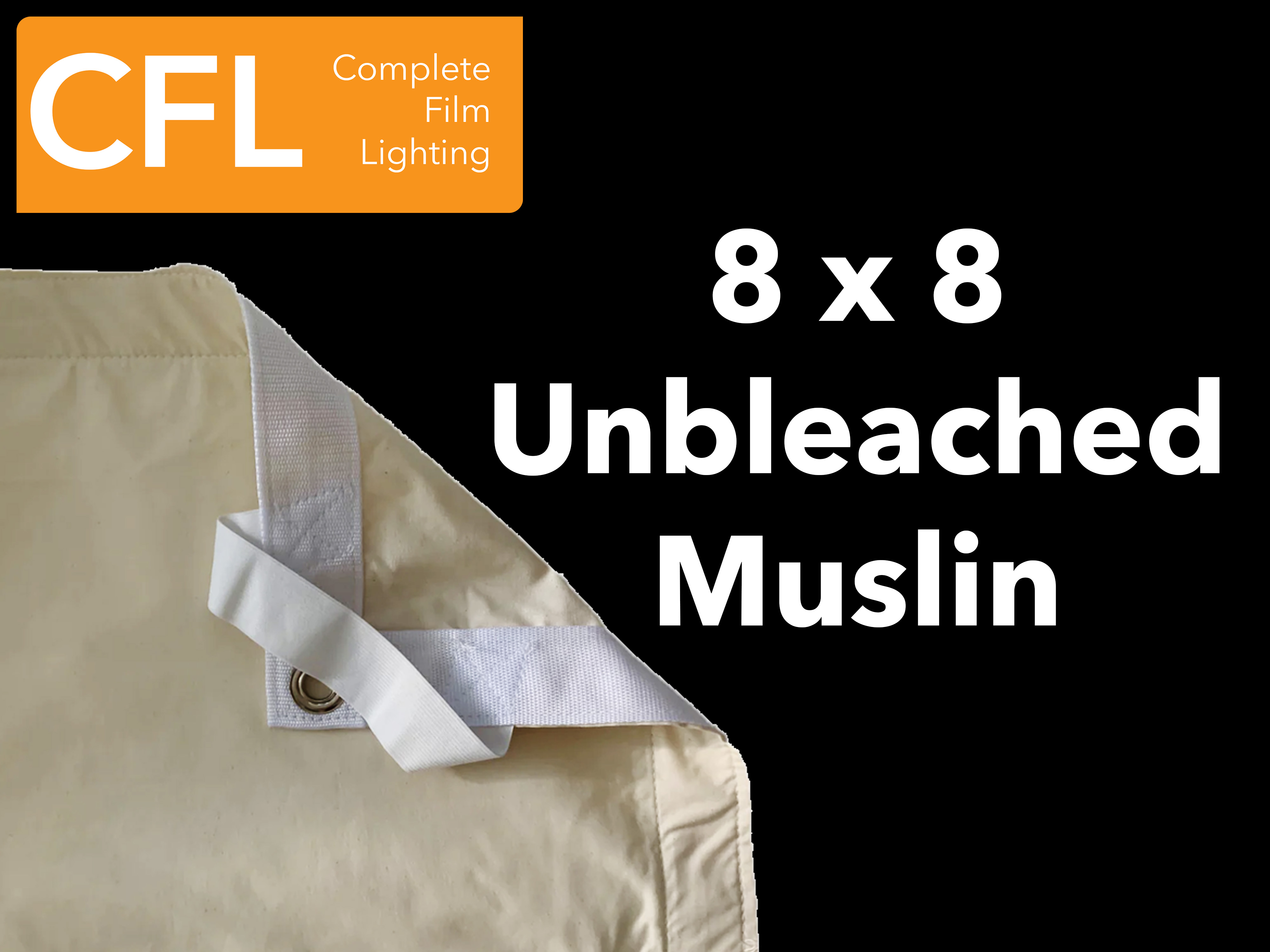 8x8 unbleached muslin - diffusion and bounce