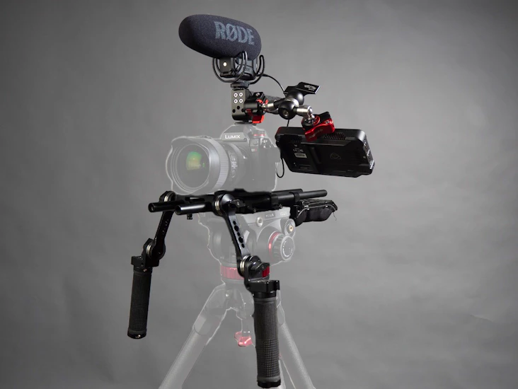 Kamerarig pakke m/ monitor og mikrofon