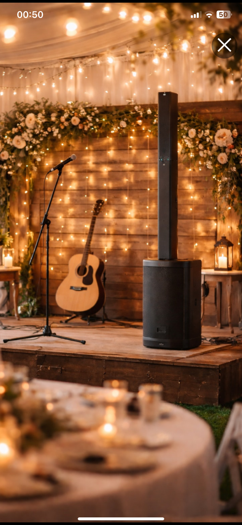 Portabel pa-högtalare – för bröllop och andra events (batteridriven)