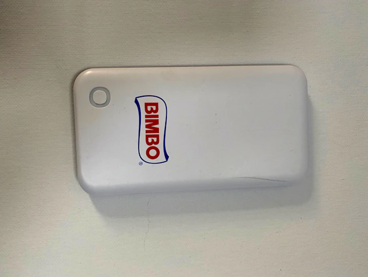 slim white power bank