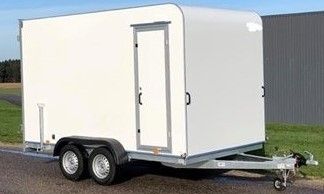 Stor skaphenger med rampe