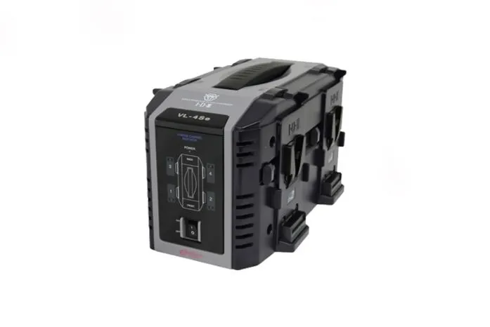Idx vl-4se 4ch simultaneous li-ion v-mount battery charger