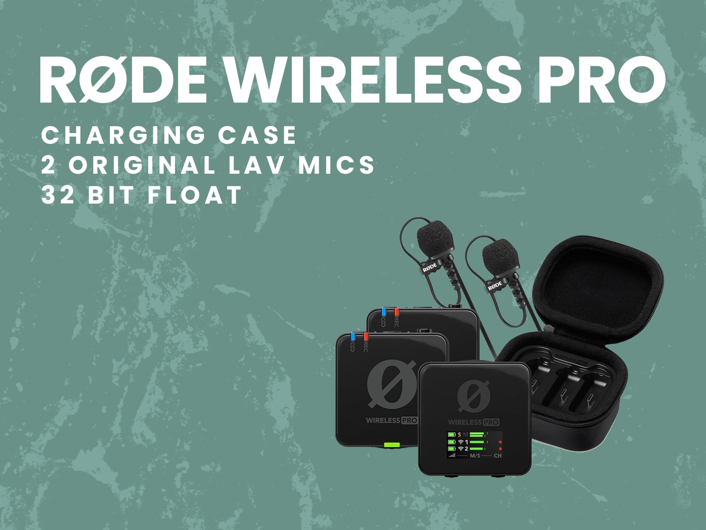 Rode wireless pro + 2 original røde lavalier ii