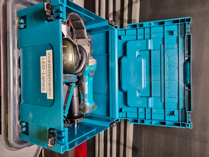 Makita batteridriven vinkelslip