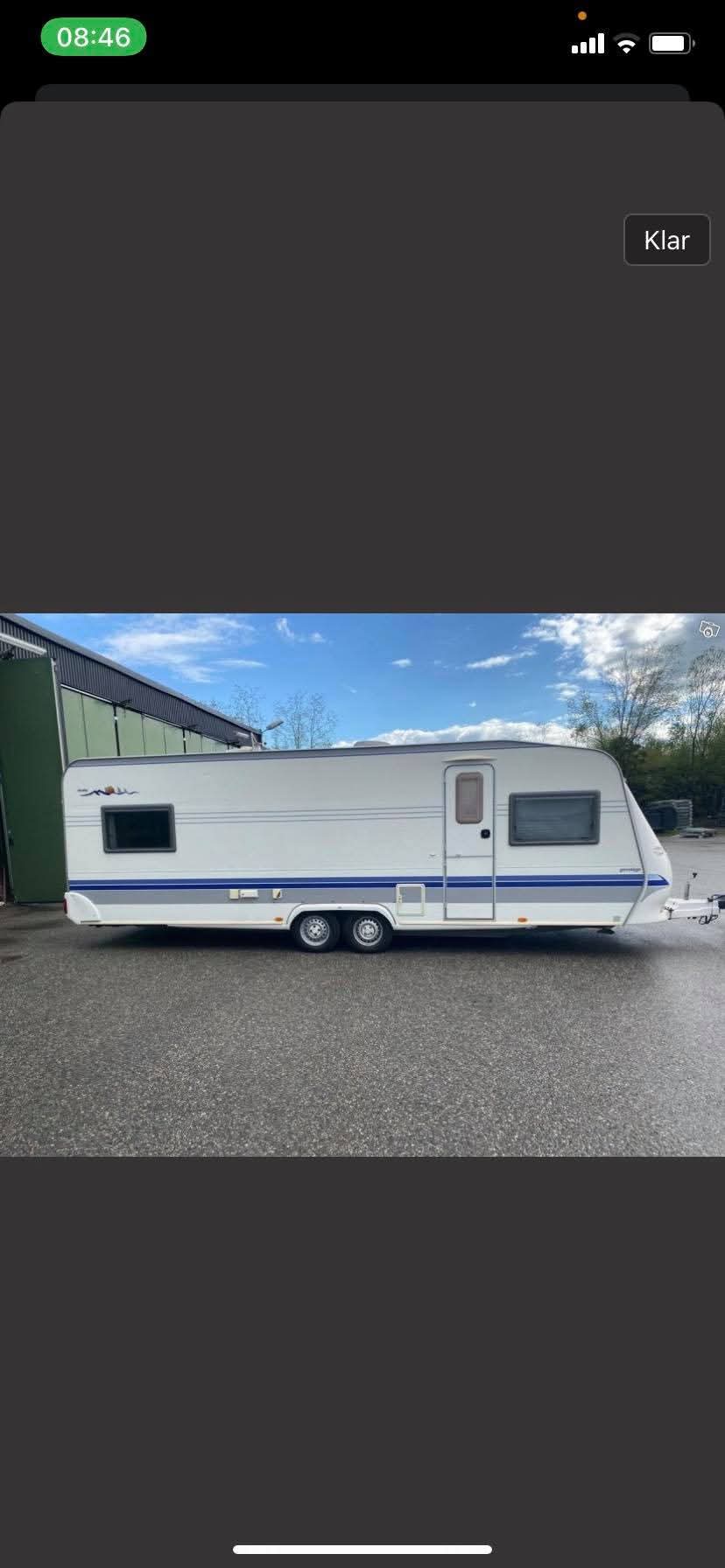 Hobby 650 barnkammarvagn med 3 våningssäng uthyres