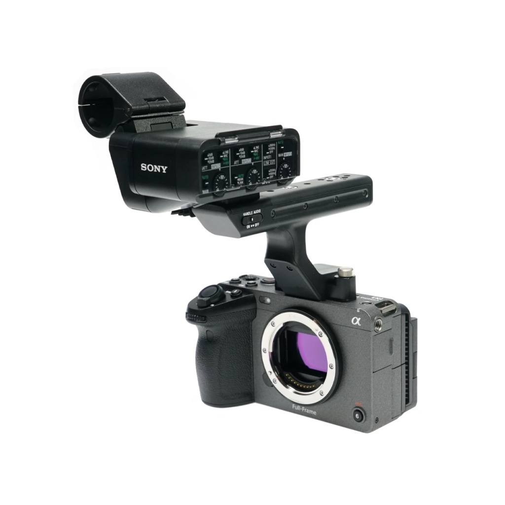 Fx3 full frame cinema camera and audio handle 