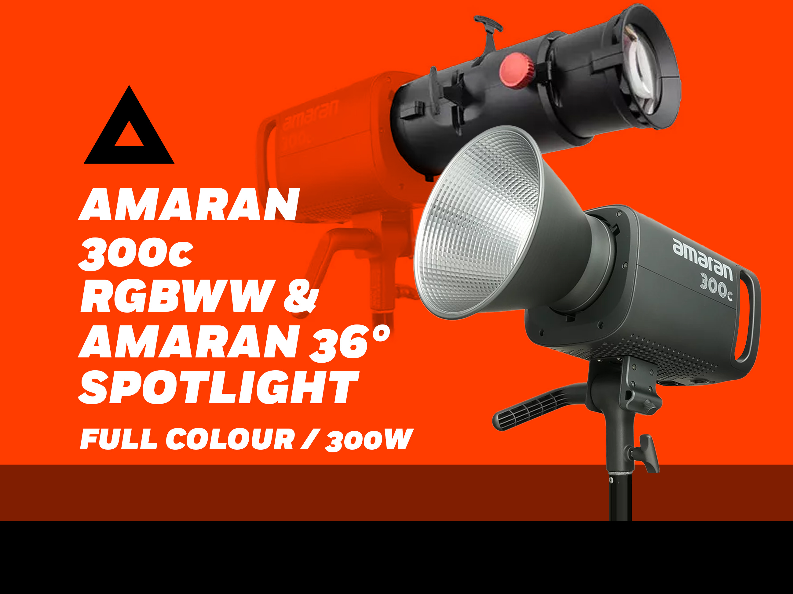 Amaran 300c by aputure & amaran 36° spotlight