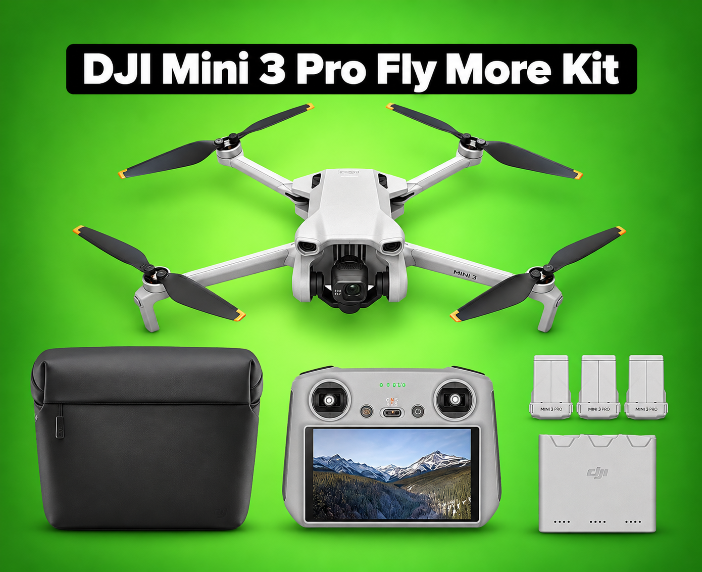 Dji mini 3 fly more combo (dji rc) – lightweight 3x mechanical gimbal mini
