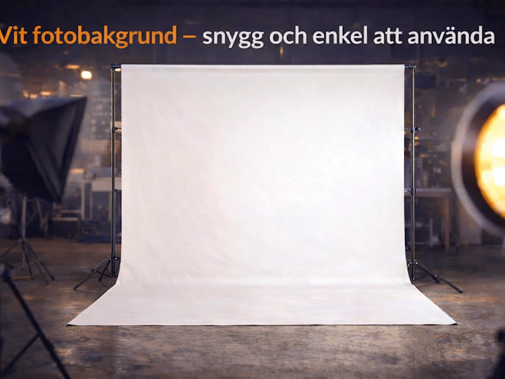 Vit fotobakgrund – snygg och enkel att använda