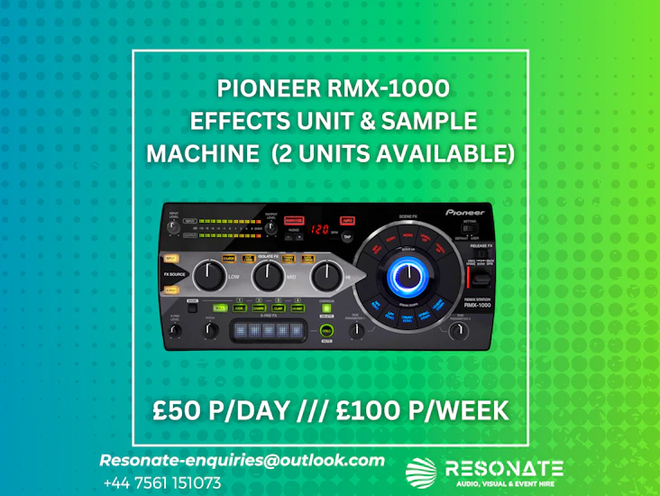 Pioneer rmx-1000 effects unit & sample machine