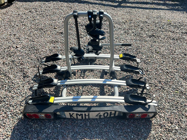Cykelställ för 4 cykel, dragkroksmonterad