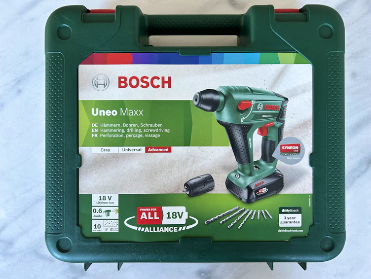 Sladdlös borrhammare - bosch 3-i-1 batteridriven skruvdragare + borrning + bilning / hammarborrning