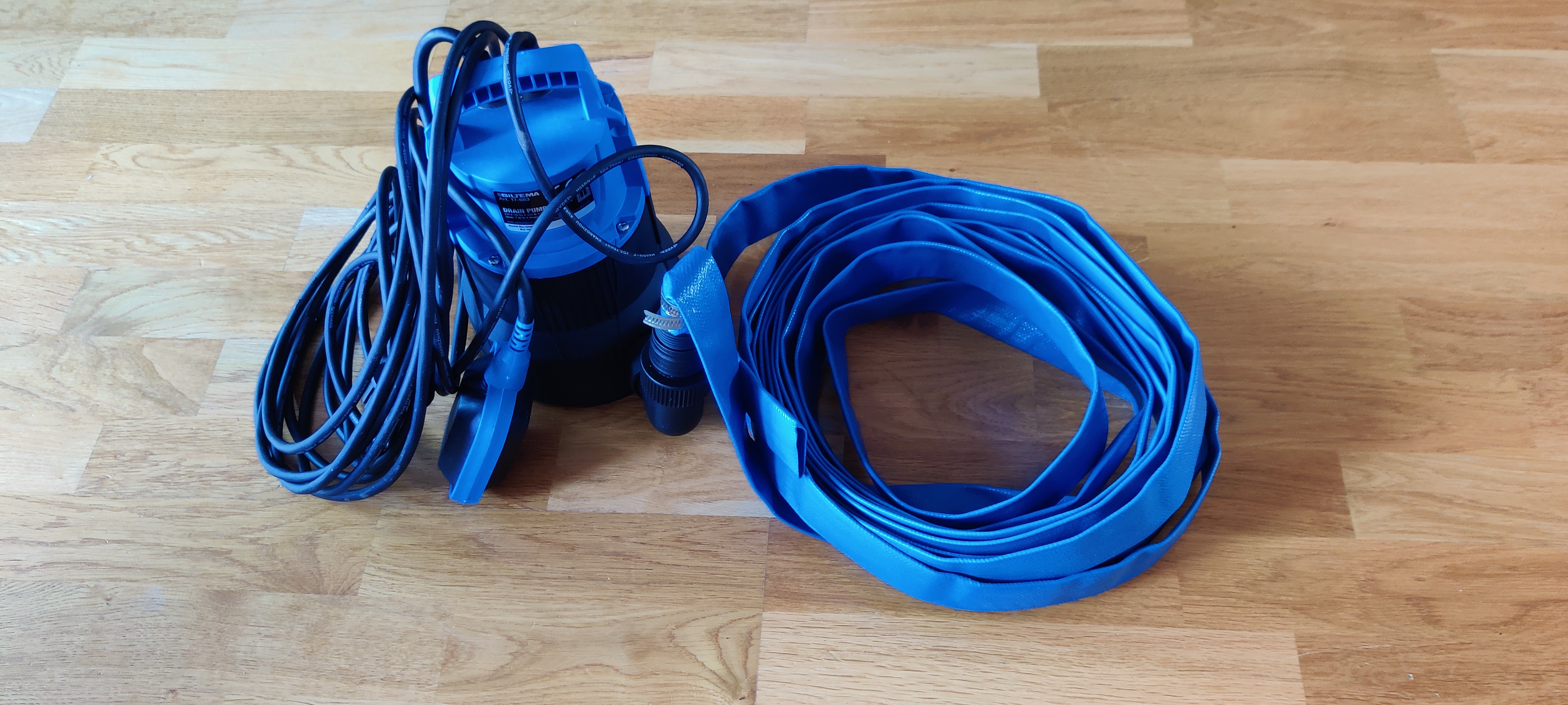 Dräneringspump dp 252 - dränkbar - slang - biltema 