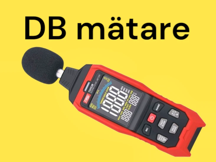 Ljudmätare tasi digital med logg