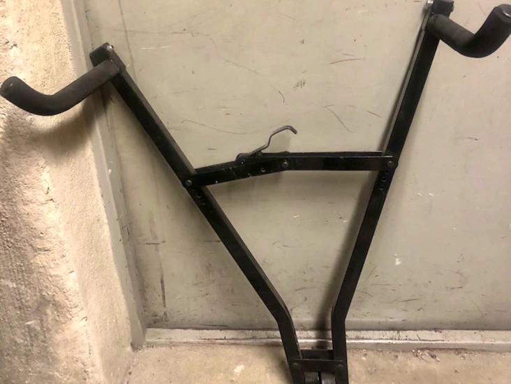 Smidig cykelhållare för 1-2 cyklar