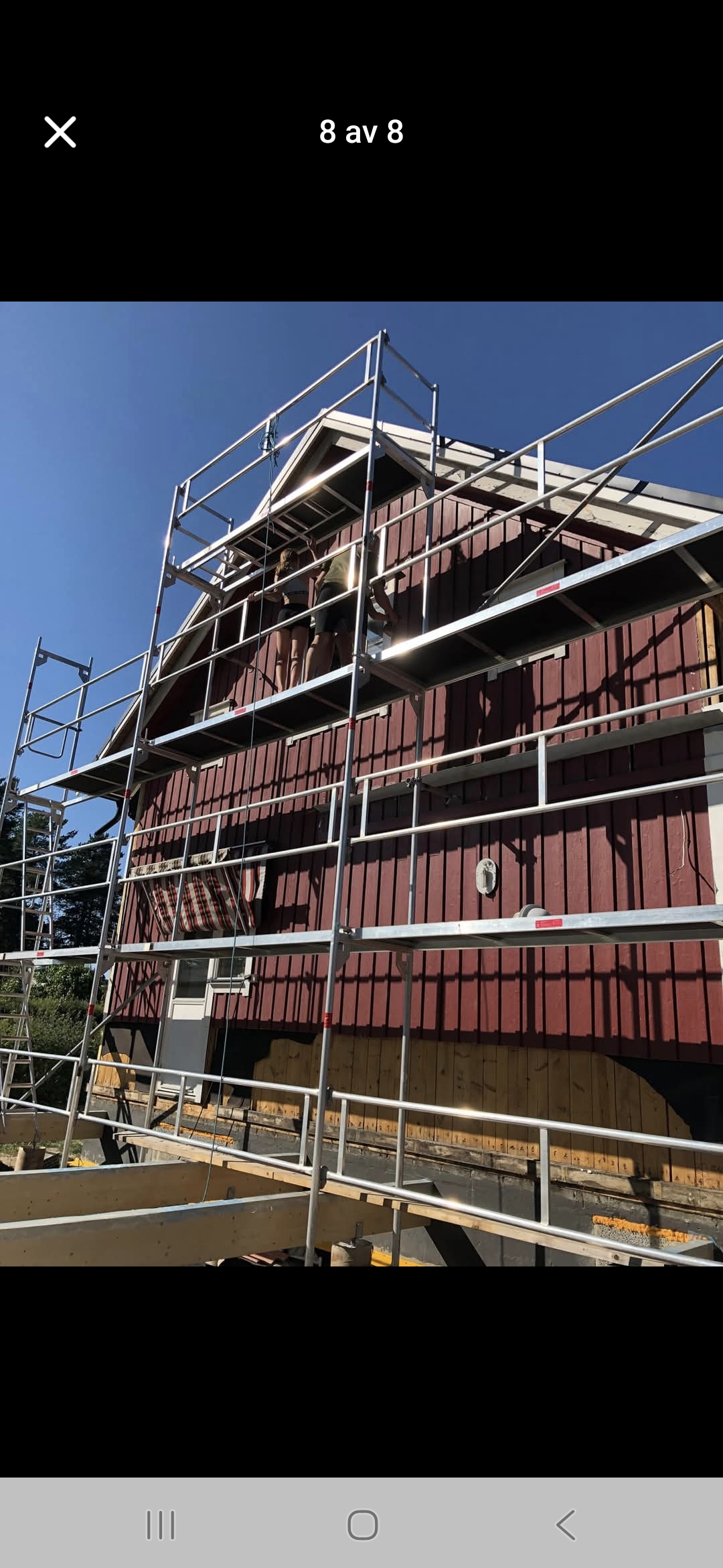 Byggställning på släp, aluminium 