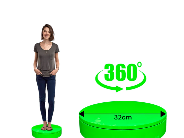 Turntable 360 green screen chroma key backdrop studio video fx photography
