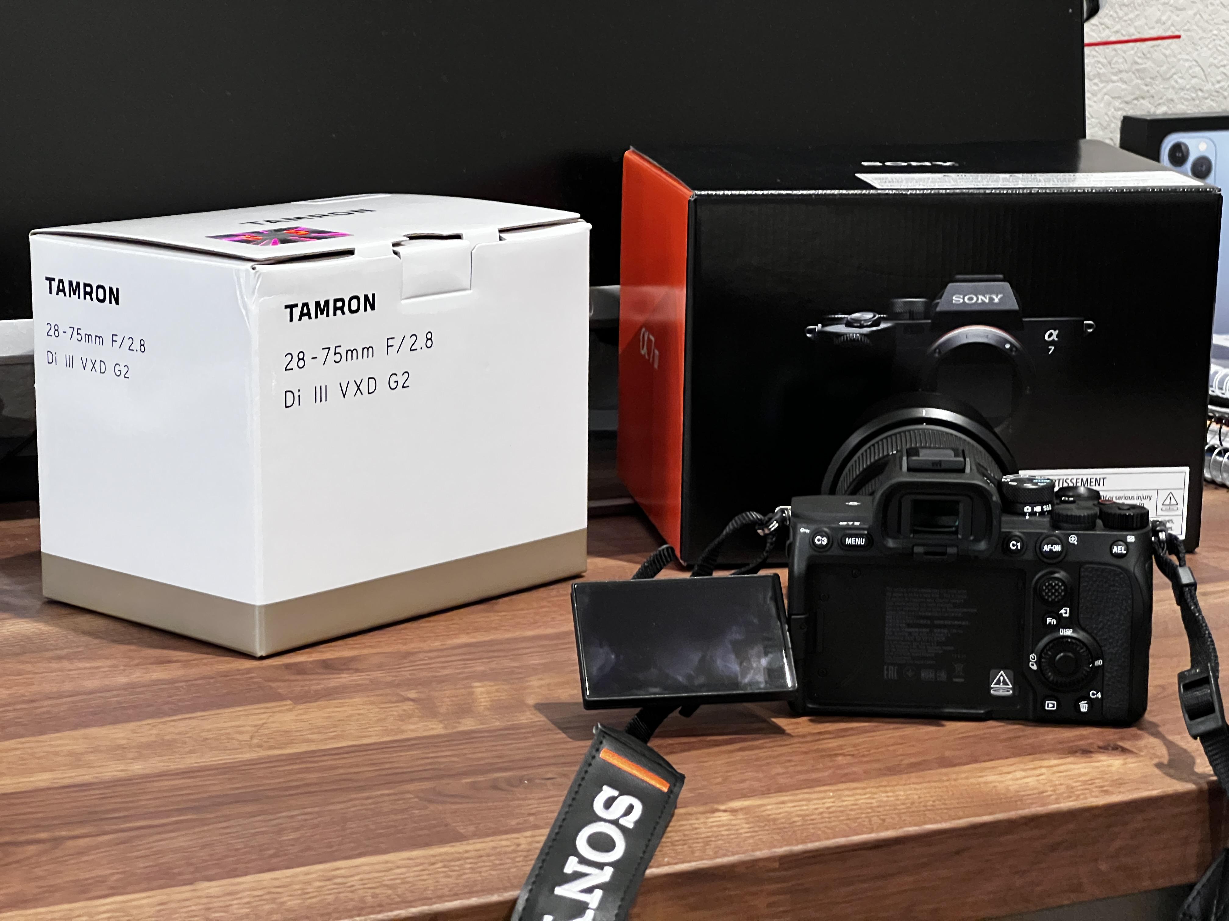 Brand new sony alpha a7iv + tamron 28-75mm f/2.8 di iii vxd g2 