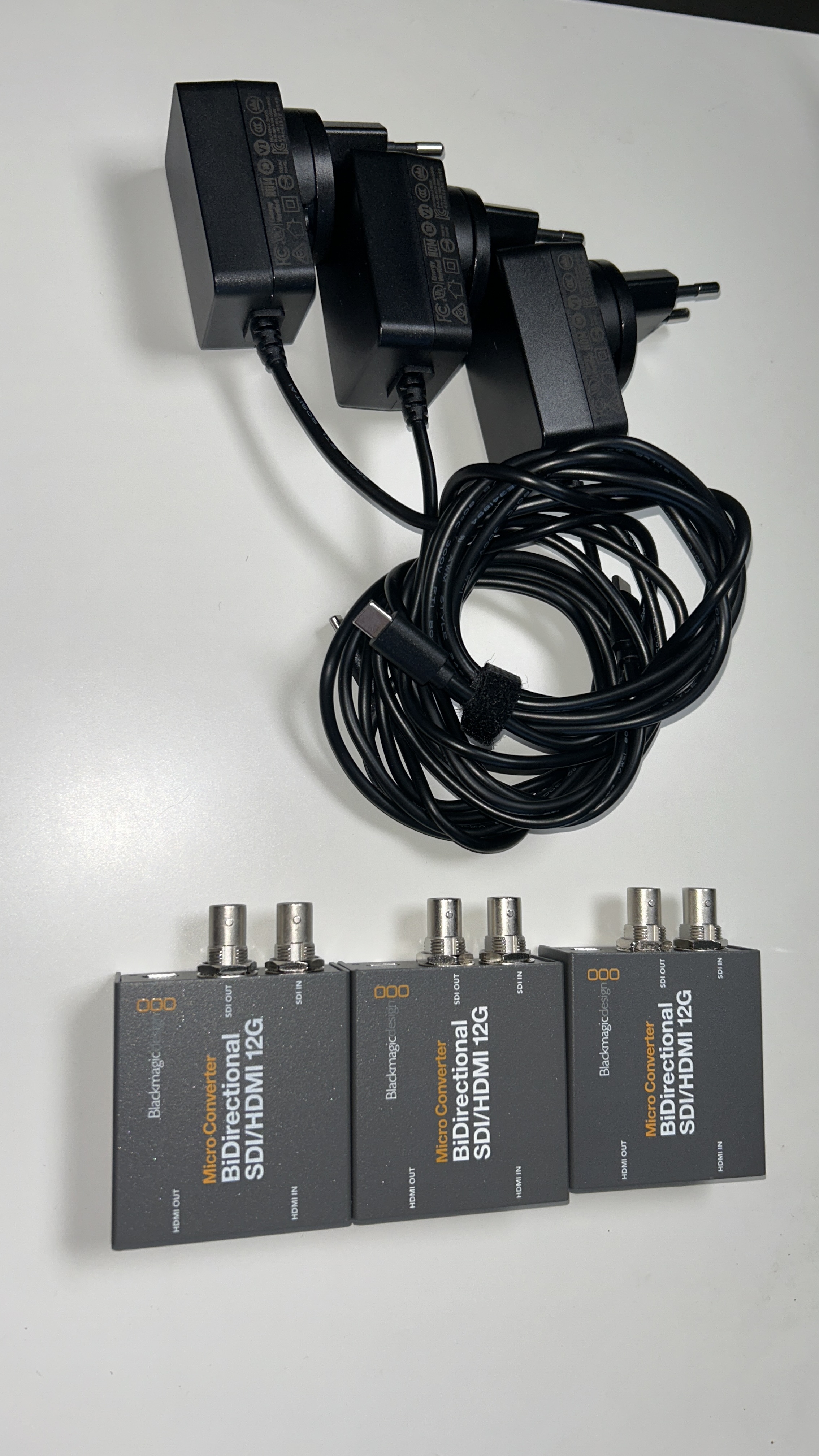 Paket: 3 st blackmagic micro converter bidirectional 12g