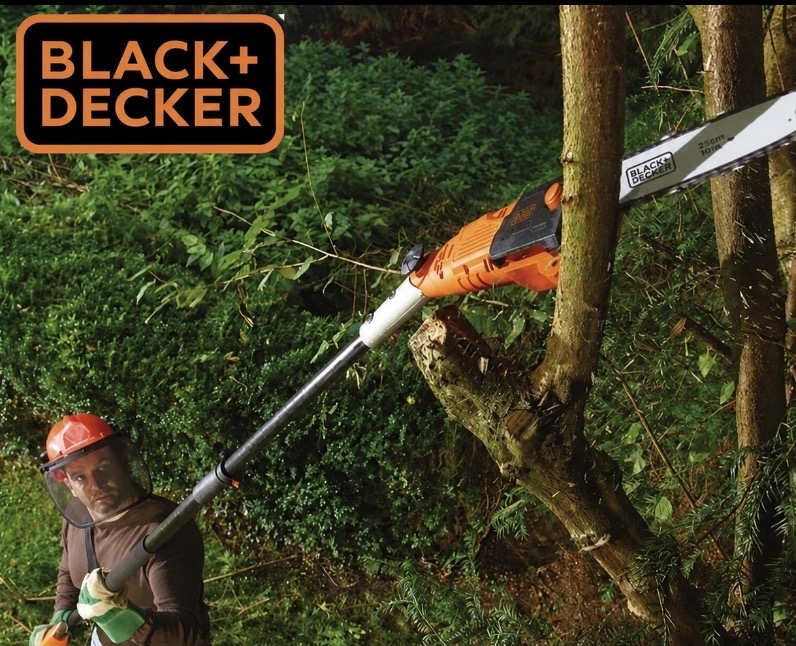 Kraftfull grensåg/grenkap, black & decker 800w