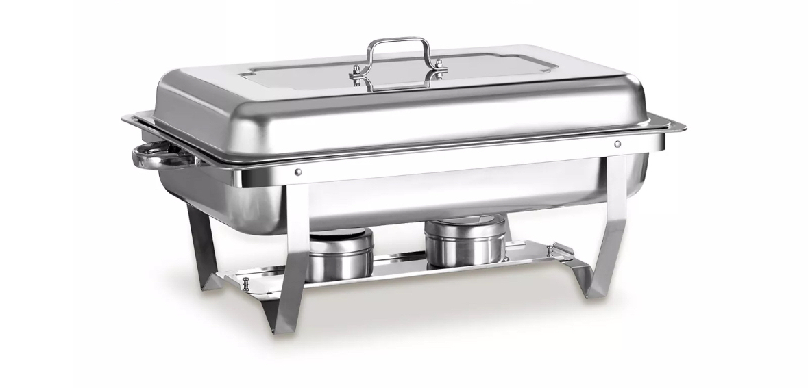 Stainless steel rectangular chaffing dish x6 available