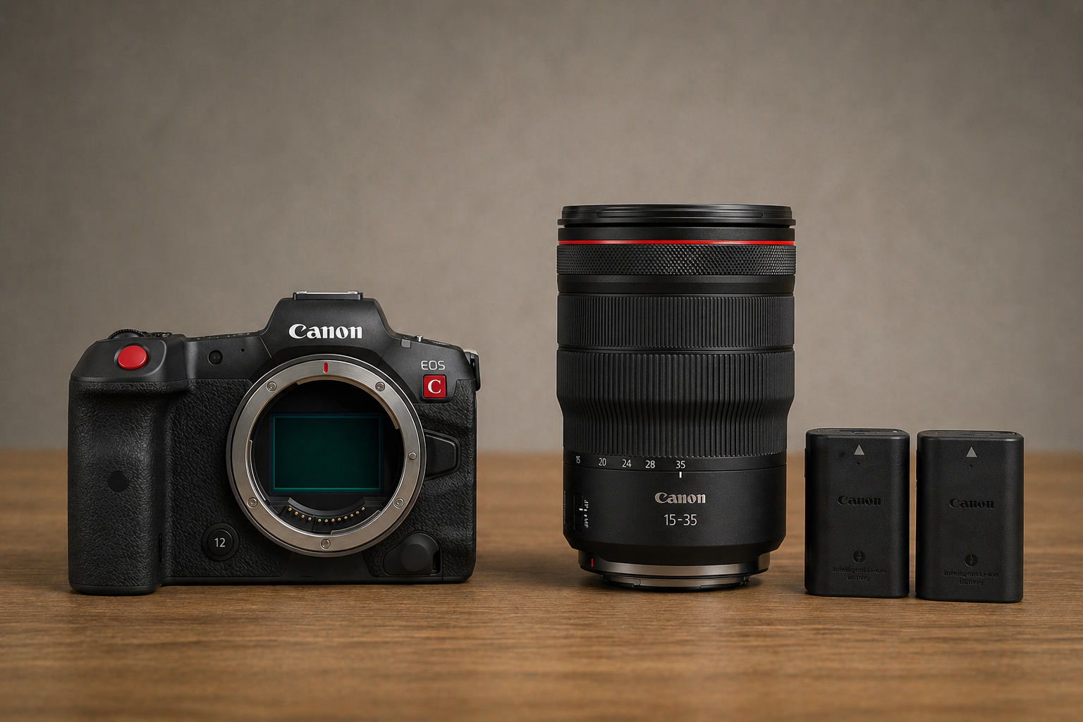 Bundle:canon eos r5 c mirrorless digital camera & 15-35mm lens-- multiple locations, pls check desc