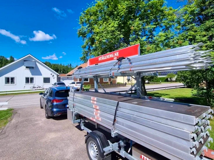 Ställning 60kvm på trailer