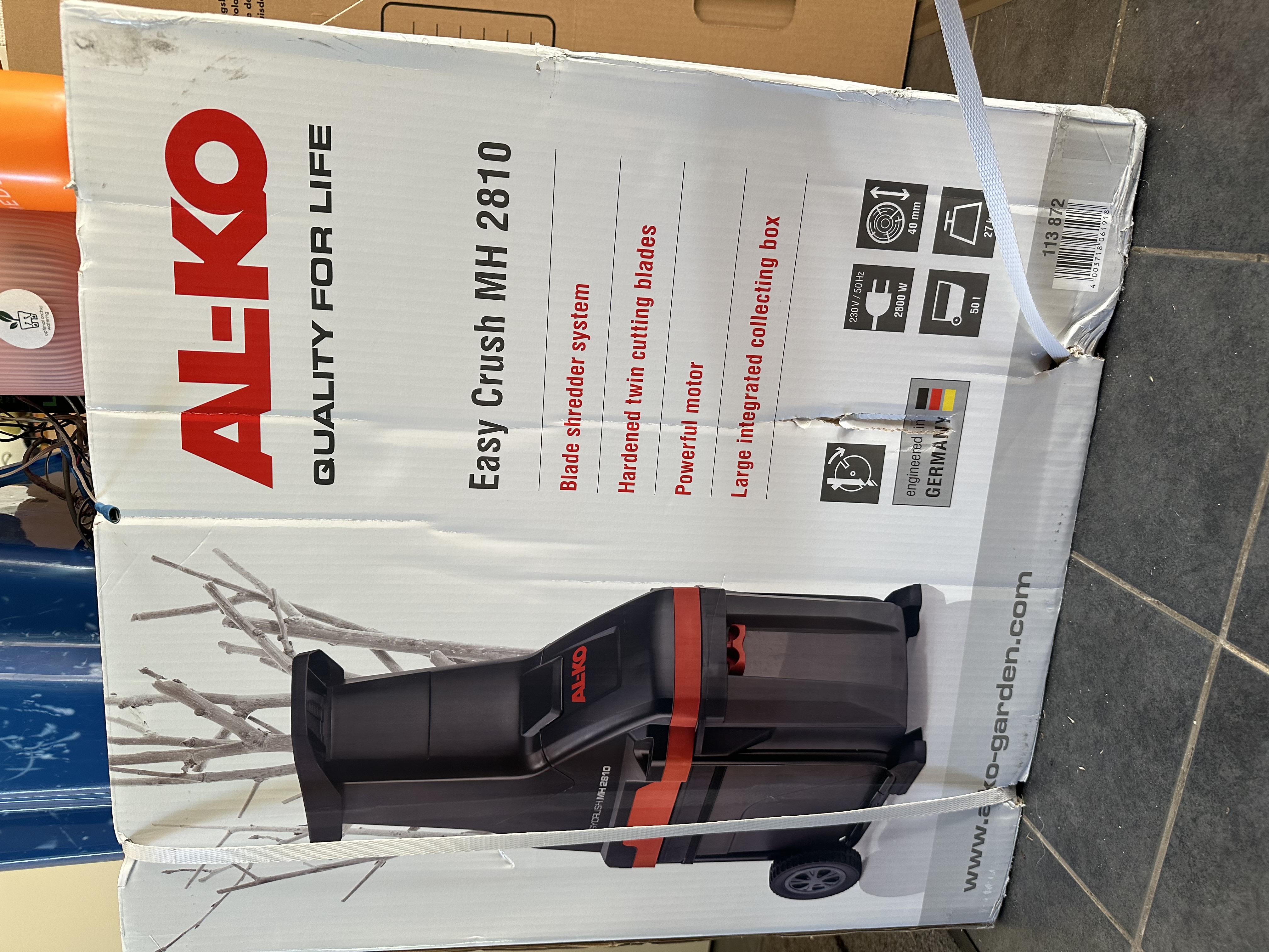 Al-ko easy crush mh 2810 för uthyrning 