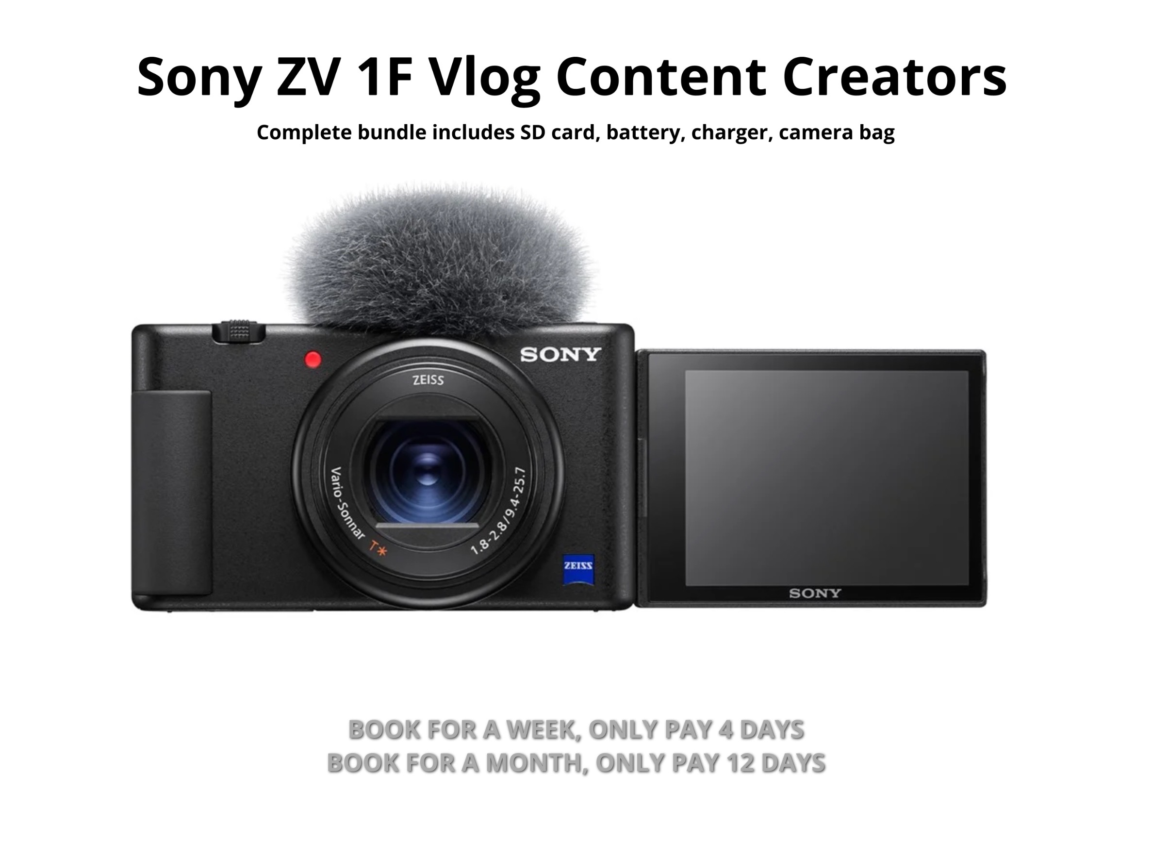 Sony zv 1f vlog camera