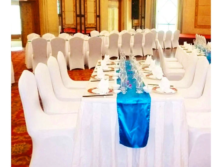 Affordable white chair cover for hire