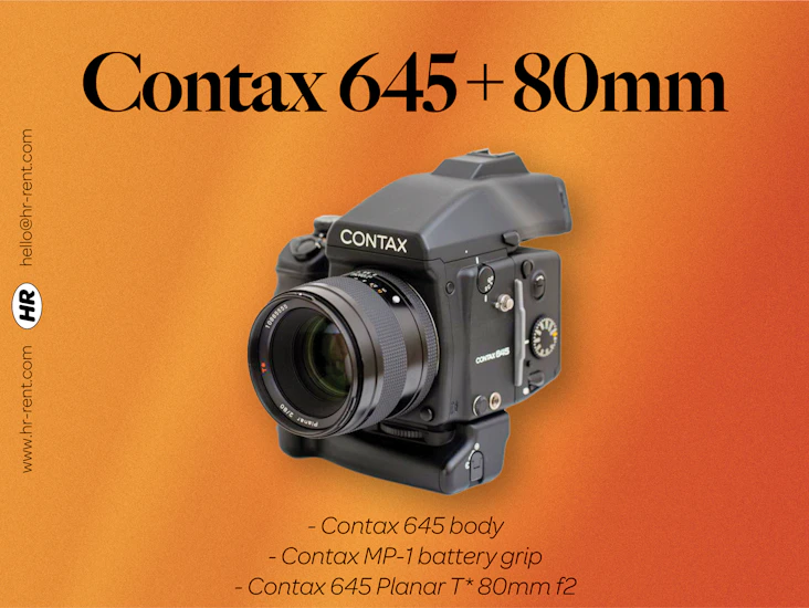 Contax 645 body + mp-1 battery grip + 80mm f2 lens