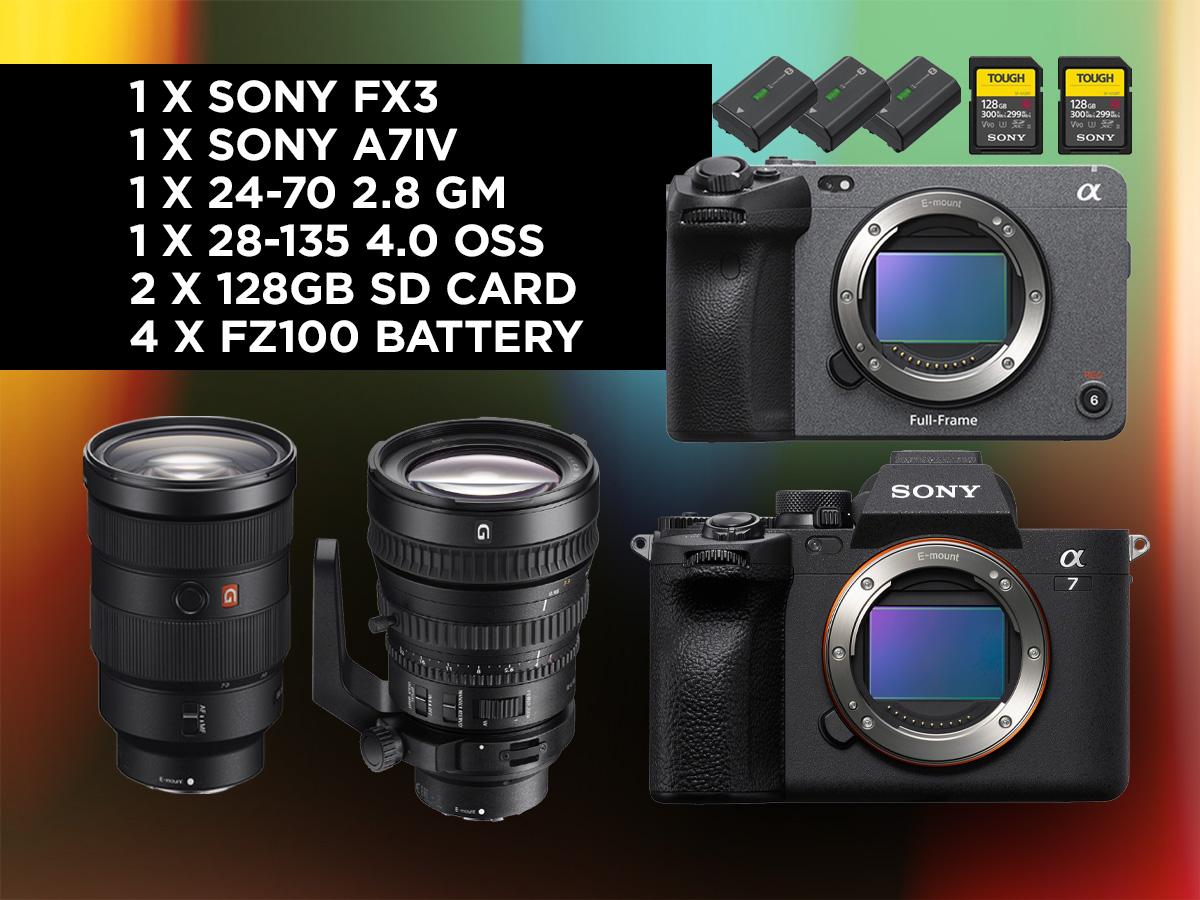Sony fx3 + a7iv bundle // 24-70 2.8 + 28-135 pz
