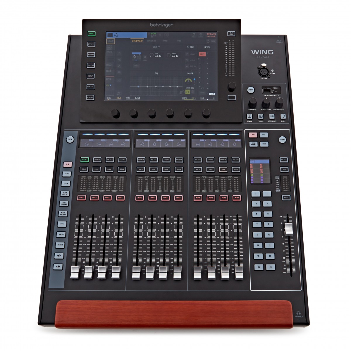 Behringer wing compact, digital mixer in peli type case