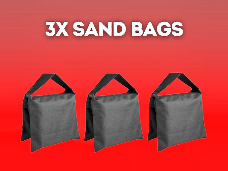3x sand bag sandbags