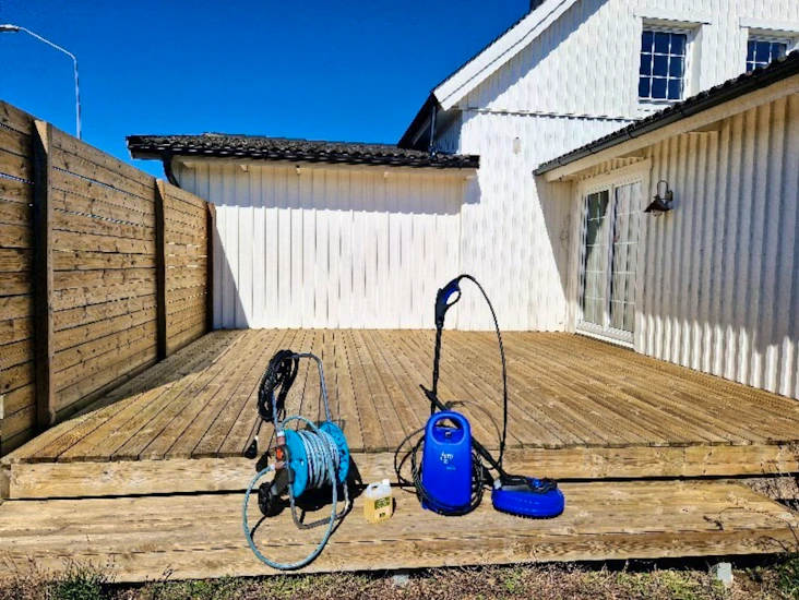Högtryckstvätt med trallmunstycke & tillbehör