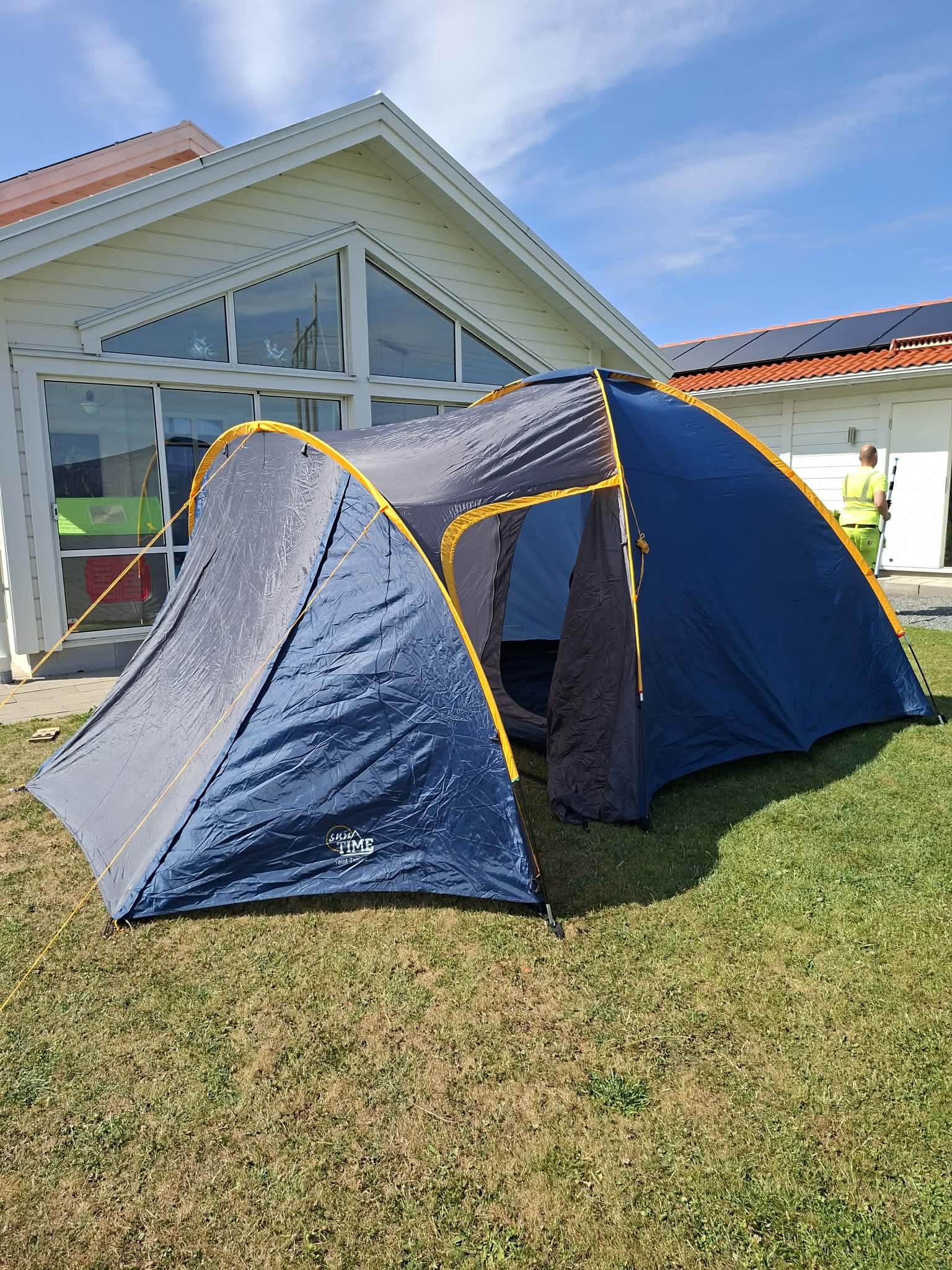 4 manna tält med förtält sun time saint tropez campingtält 