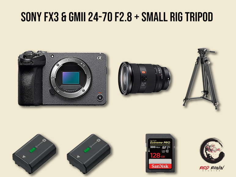 Sony fx3 gmii 24-70 f2.8 & small rig tripod