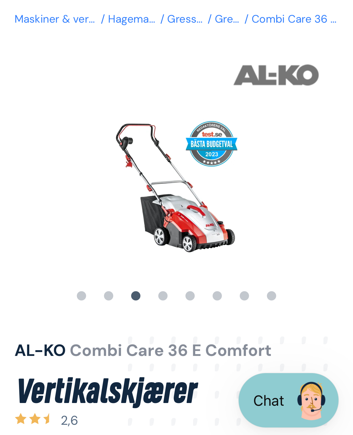 Al-ko combi care vertikalskjærer