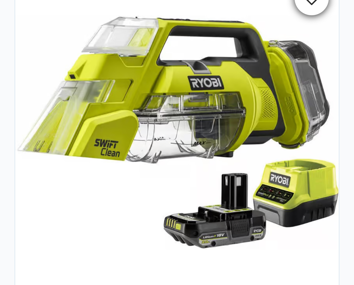 Ryobi swift clean flekkrenser møblerens