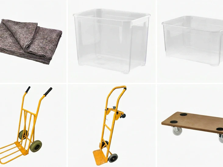 Flyttepakke, pakkeløsning